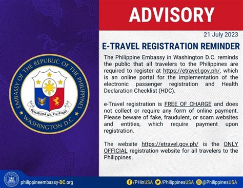philippines etravel registration